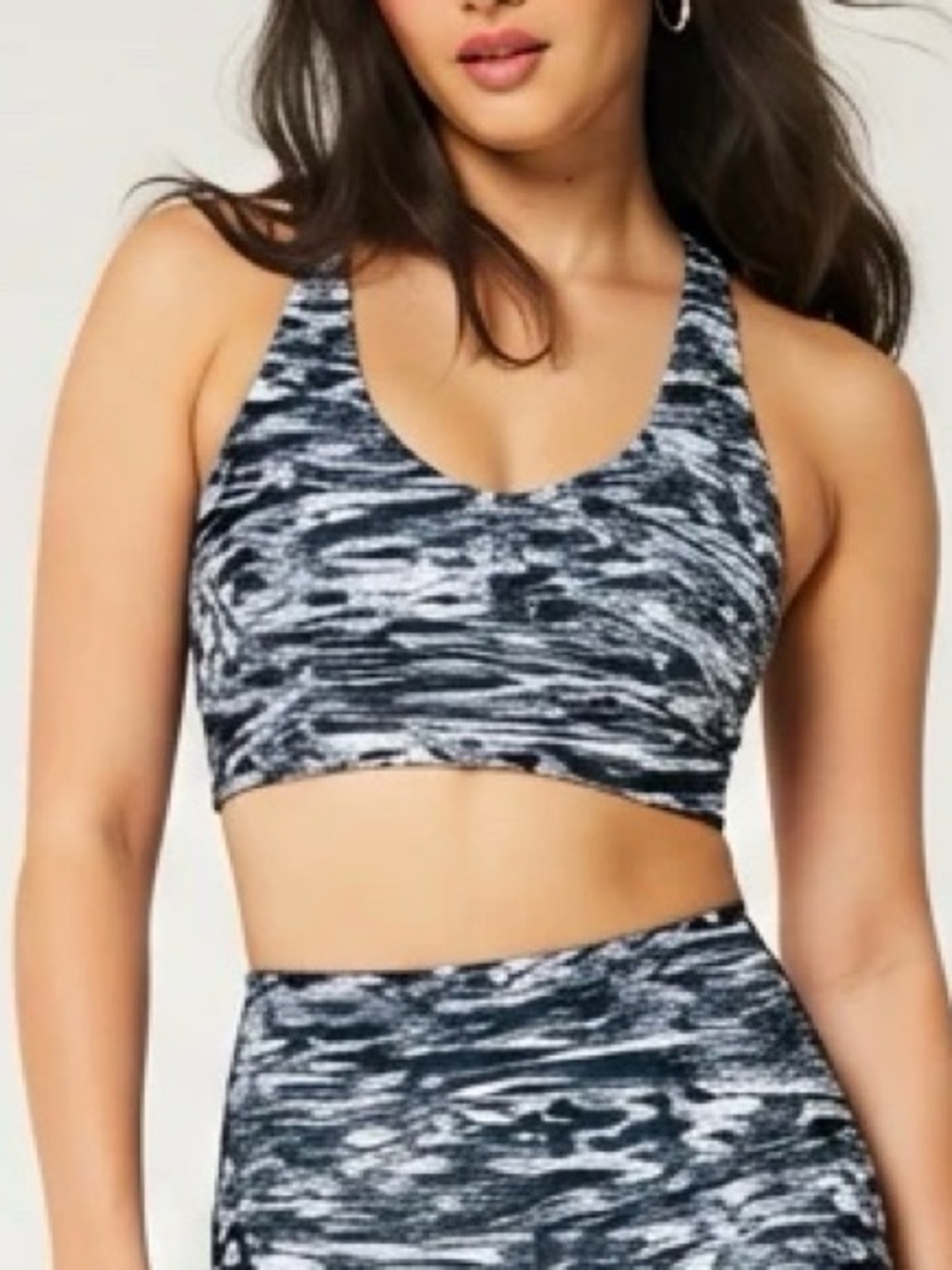 Tek Gear Black & White Sports Bra